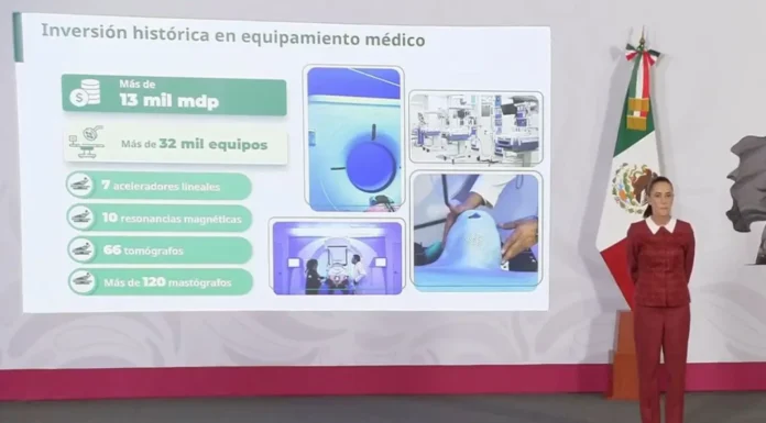 SHEINBAUM DESTACA AVANCES EN SALUD CON HOSPITALES CONECTADOS Y MÁS DE 32 MIL EQUIPOS NUEVOS