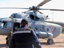 SUMAN HELICÓPTERO A LAS LABORES PARA COMBATIR INCENDIO FORESTAL EN TARACHI