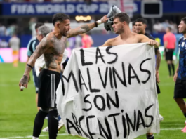 REINO UNIDO PIDE A LA FIFA INVESTIGAR A ARGENTINA POR PANCARTA SOBRE LAS ISLAS MALVINAS