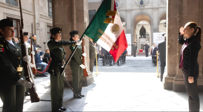 SHEINBAUM ENCABEZA CEREMONIA POR EL 159 ANIVERSARIO DE LA REPÚBLICA RESTAURADA