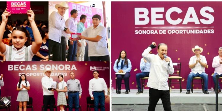 Más de medio millón de estudiantes recibirán una beca en Sonora: Durazo