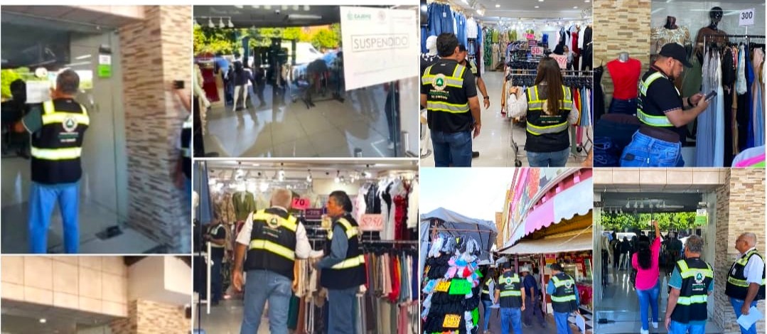 CONTINÚAN OPERATIVOS PREVENTIVOS DE PROTECCIÓN CIVIL EN EL CENTRO DE LA CIUDAD