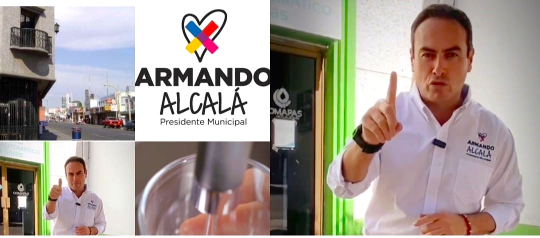 Eliminará Armando Alcalá tarifa de agua comercial y frenará aumentos a usuarios domésticos en los próximos tres años