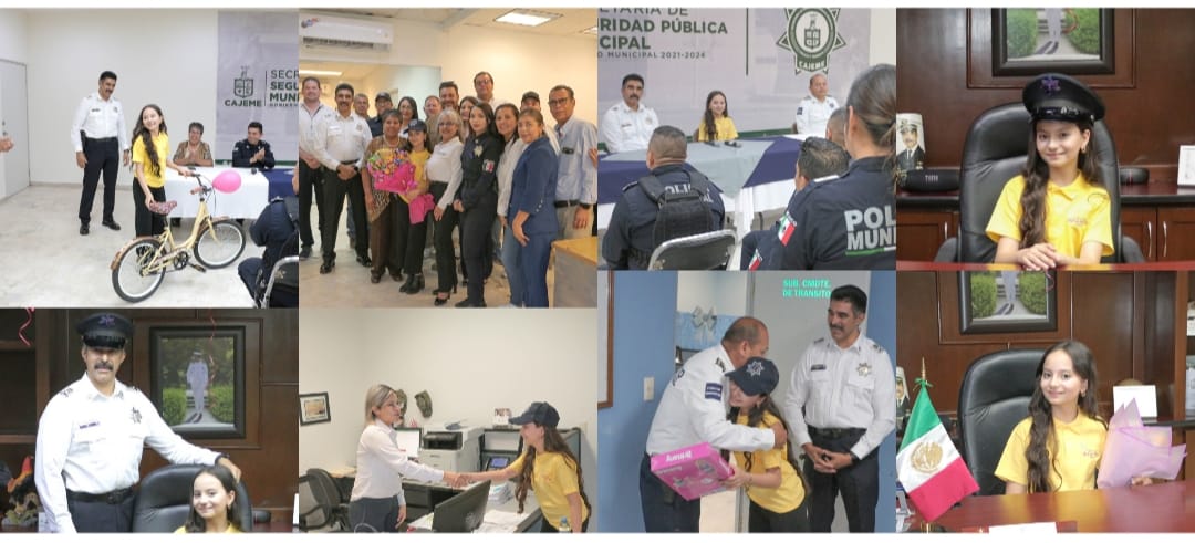 PAULA DANITZA ASUME POR UN DÍA EL CARGO DE JEFA DE LA SSPM