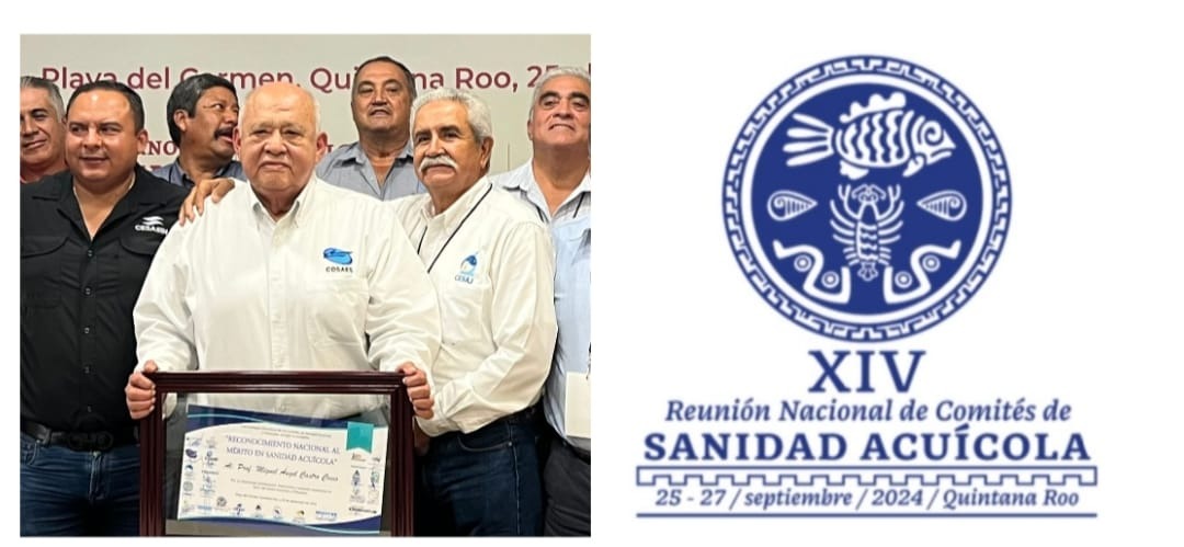 MIGUEL ÁNGEL CASTRO COSÍO RECIBE PREMIO NACIONAL AL MÉRITO EN SANIDAD ACUÍCOLA