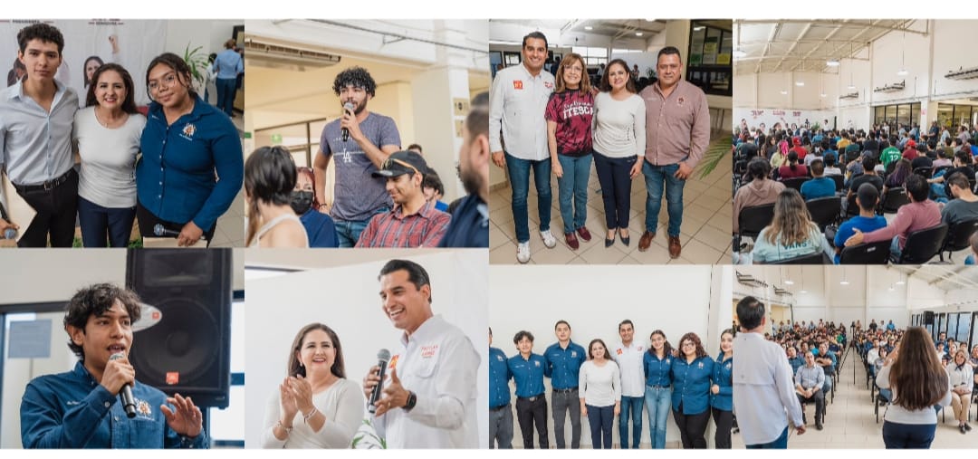 Celida y Froylán conquistan sector de estudiantes en Cajeme