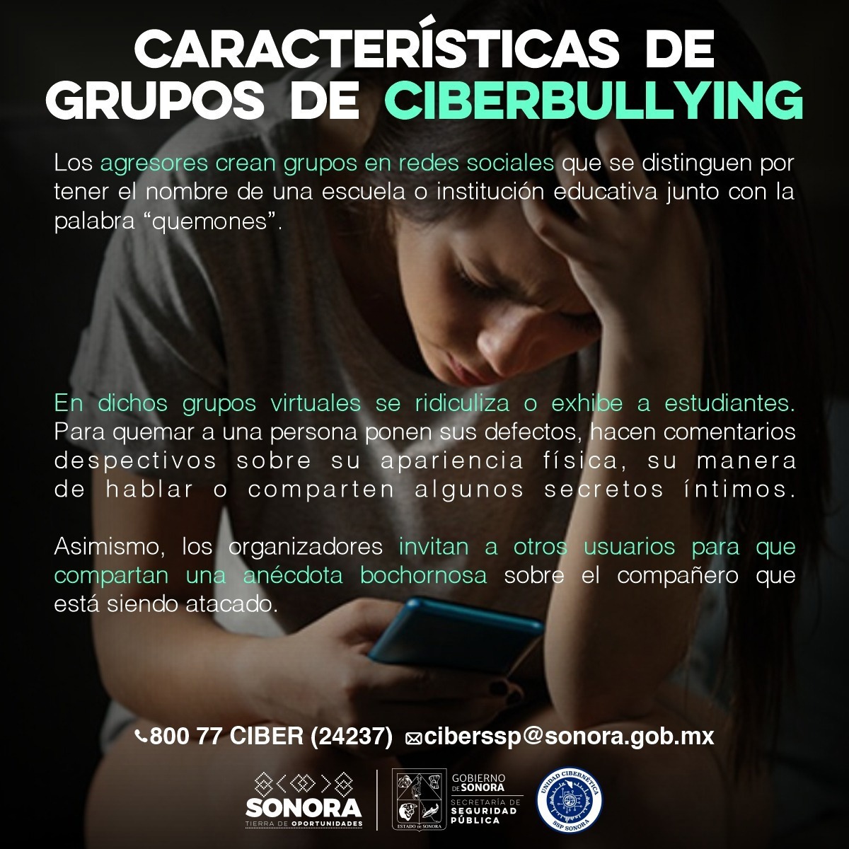 Previene Gobierno de Sonora ciberbullying entre adolescentes
