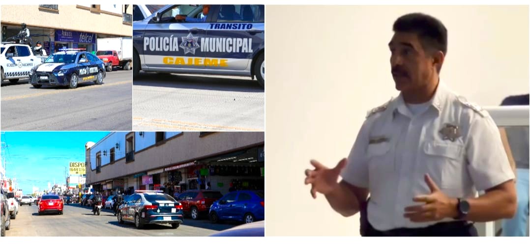REFUERZAN SEGURIDAD EN EL CENTRO DE CAJEME POR BUEN FIN 2025