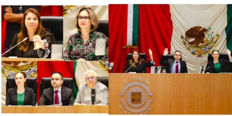 Instala Congreso de Sonora Mesa Directiva de la Diputación Permanente