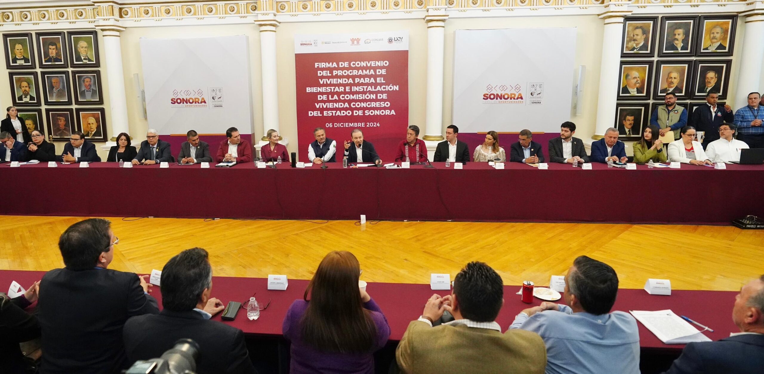 Diputados instalan la Comisión de Vivienda y atestiguan firma de convenio entre el Gobierno de Sonora y el Infonavit