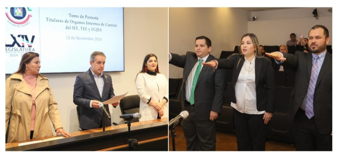 Toman protesta a titulares de órganos internos de control ante el Congreso de Sonora