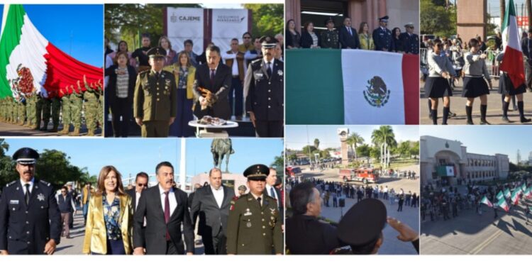 PRESIDE JAVIER LAMARQUE DESFILE CÍVICO-MILITAR POR EL DÍA DE LA BANDERA