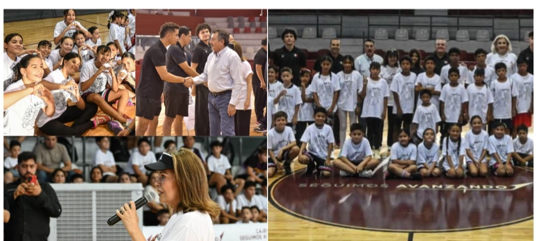 NIÑAS Y NIÑOS CAJEMENSES VIVEN UNA EXPERIENCIA INOLVIDABLE CON LA SELECCIÓN MEXICANA DE BÁSQUETBOL