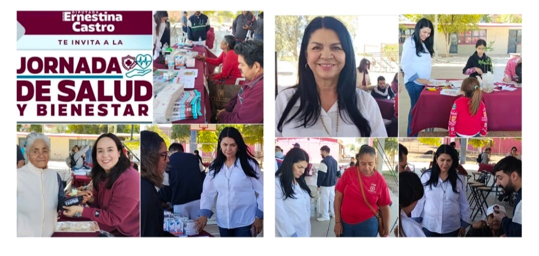 JORNADAS DE SALUD GENERAN BIENESTAR A LAS FAMILIAS DE CAJEME. DIP: ERNESTINA CASTRO
