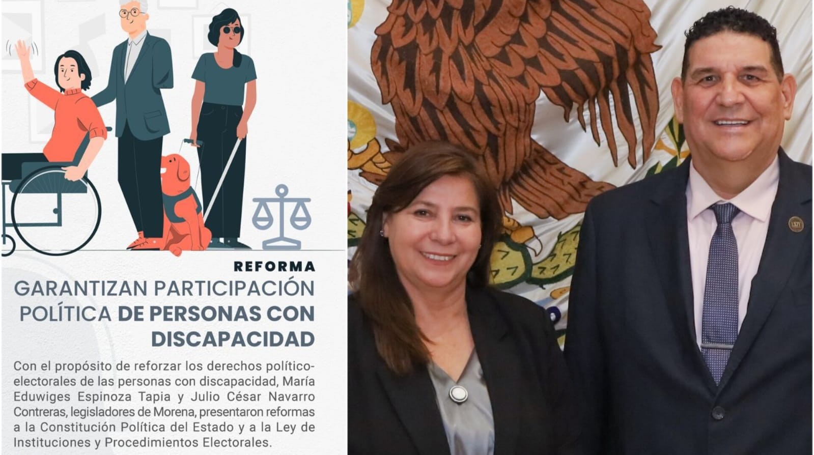 Morena impulsa reformas para garantizar derechos político-electorales de personas con discapacidad en Sonora