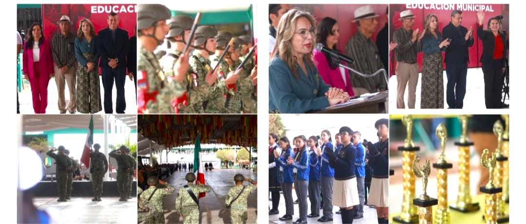 FOMENTA AYUNTAMIENTO DE CAJEME VALORES PATRIOS EN ESTUDIANTES DE SECUNDARIA Y PREPARATORIA A TRAVÉS DEL CONCURSO DE ESCOLTAS Y BANDAS DE GUERRA 2025