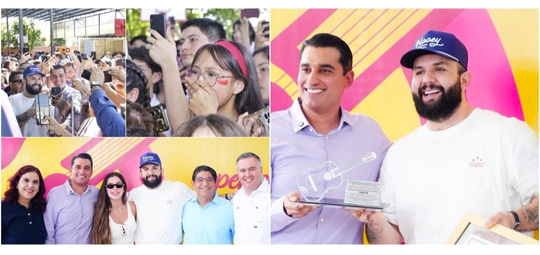 Reconoce Gobierno de Sonora a Carín León como exalumno distinguido de la secundaria General No. 4: SEC