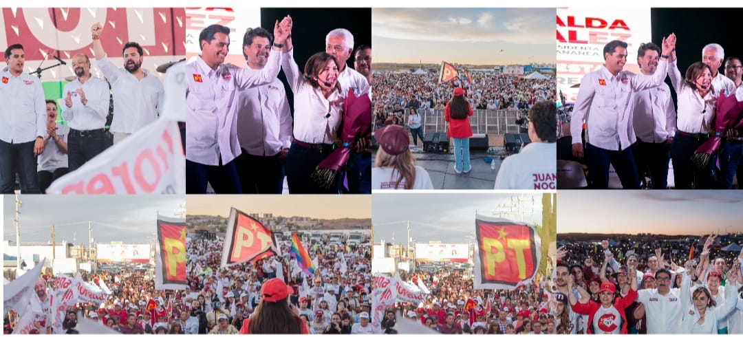 Celida y Froylán apoyan a candidatos de la 4T en el norte del estado