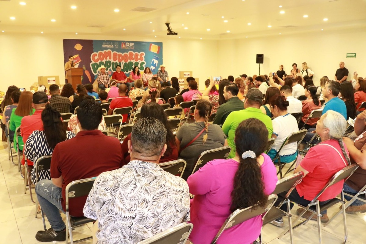 Gobierno de Sonora entrega más de 18 millones de pesos en alimentos para comedores populares