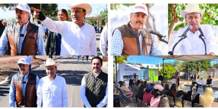 ENTREGAN PRESIDENTE Y GOBERNADOR OBRA DE RENOVACIÓN DE RED HIDROSANITARIA Y PAVIMENTACIÓN EN LA COLONIA MACHI LÓPEZ