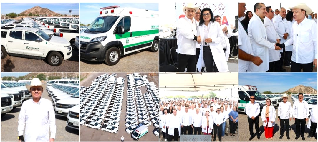 Gobernador Durazo fortalece atención médica en todo el estado con entrega de 231 vehículos y ambulancias de IMSS-Bienestar
