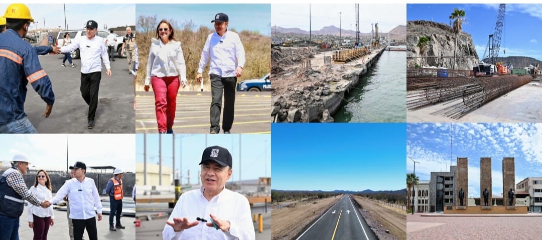 Recorre Gobernador avances de Modernización del Puerto y carretera Guaymas – Chihuahua