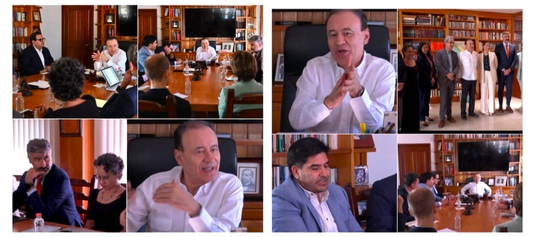 Potencia Gobernador Durazo proyectos estratégicos del Plan Sonora con directivos del Banco Mundial y Puerto de Amberes