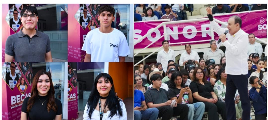 Agradecen estudiantes cajemenses a Gobernador Durazo por Becas Sonora de Oportunidades