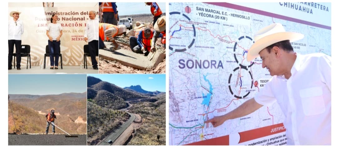 Detona Gobernador Durazo turismo y conectividad con modernización de carretera Guaymas – Chihuahua