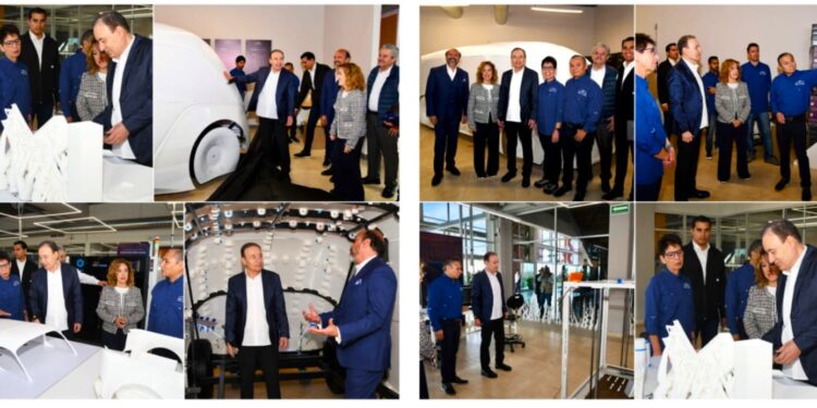 Gobernador Durazo supervisa avances del primer vehículo eléctrico que se construye en Sonora