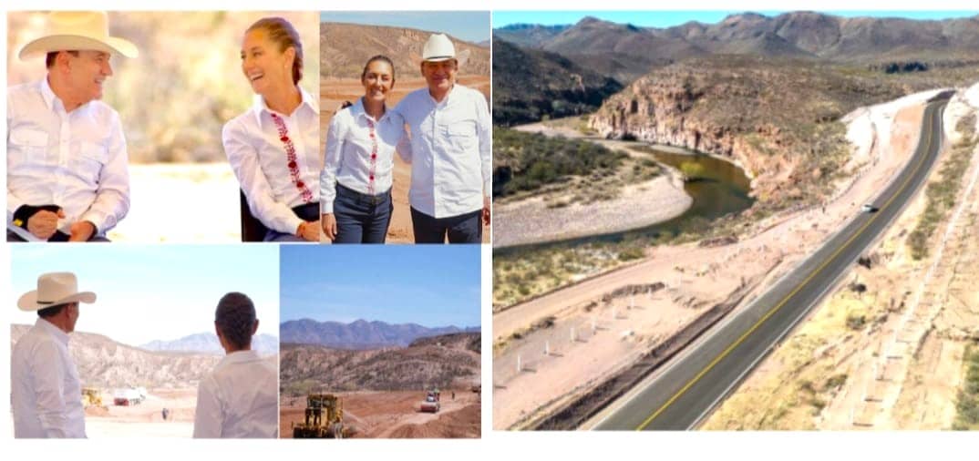 Gobernador Durazo y Presidenta Sheinbaum impulsan la conectividad rural en Sonora con carreteras y caminos artesanales