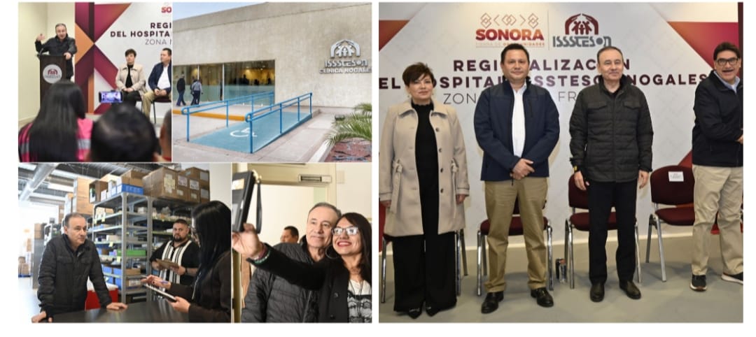 Gobernador Durazo amplía cobertura médica de ISSSTESON en la zona norte del estado