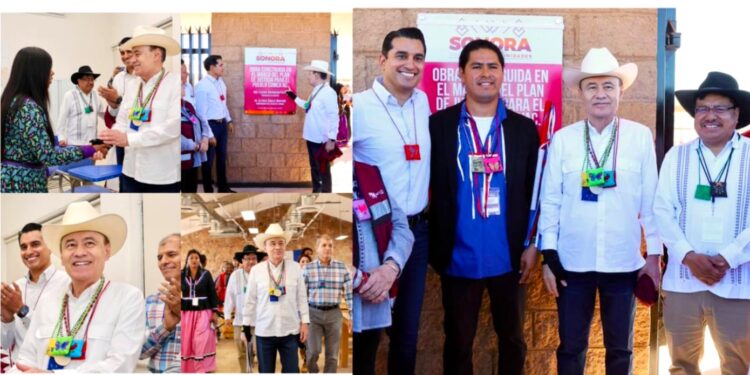 Gobernador Durazo, titular del INPI y autoridades tradicionales Seris consolidan avances del Plan de Justicia con nueva infraestructura educativa en Punta Chueca