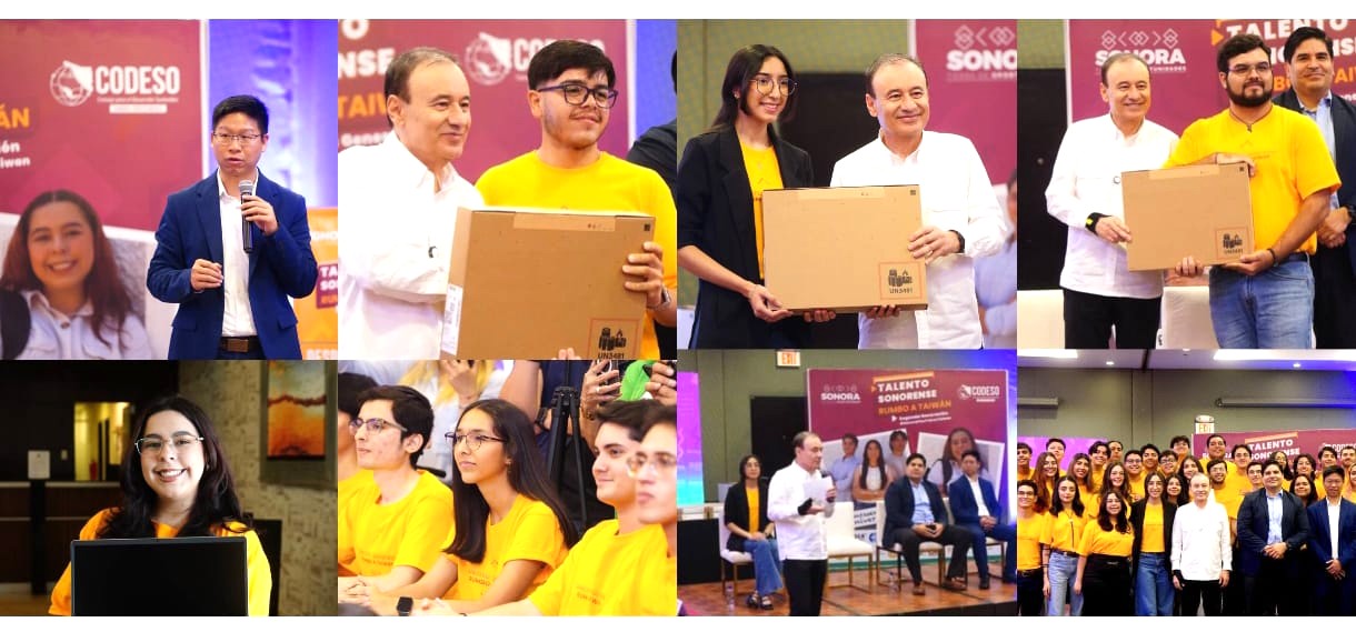 Gobernador Durazo profesionaliza con el Plan Sonora a segunda generación de estudiantes sonorenses en Taiwán