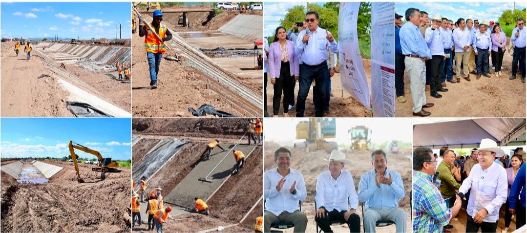 Cumple Gobernador Durazo a productores del Mayo y Yaqui con inicio de obras del Programa Nacional de Tecnificación de Riego