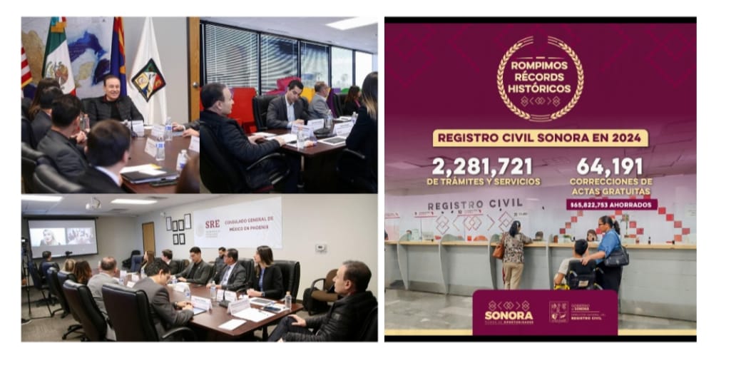 Gobernador Durazo impulsa acceso a servicios del Registro Civil para sonorenses en Arizona