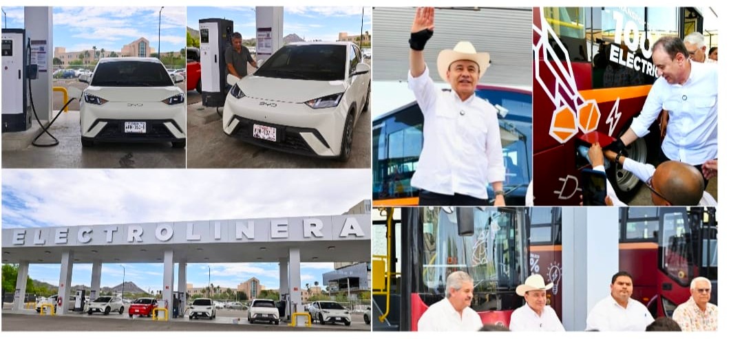Gobernador Durazo lidera en electromovilidad; primera Electrolinera Pública registra más de 3 mil recargas a vehículos