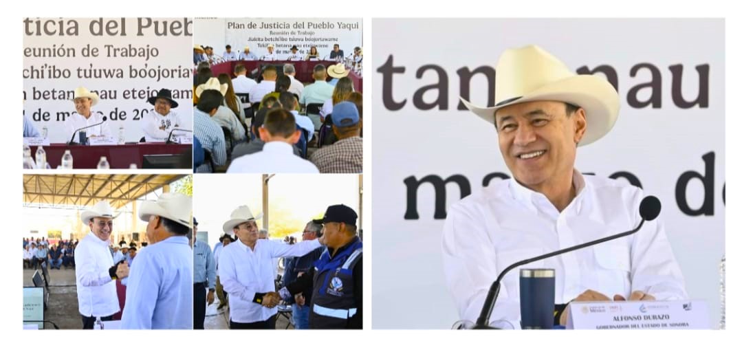 Gobernador Durazo avanza con acciones del Plan de Justicia Yaqui para fortalecer infraestructura hídrica