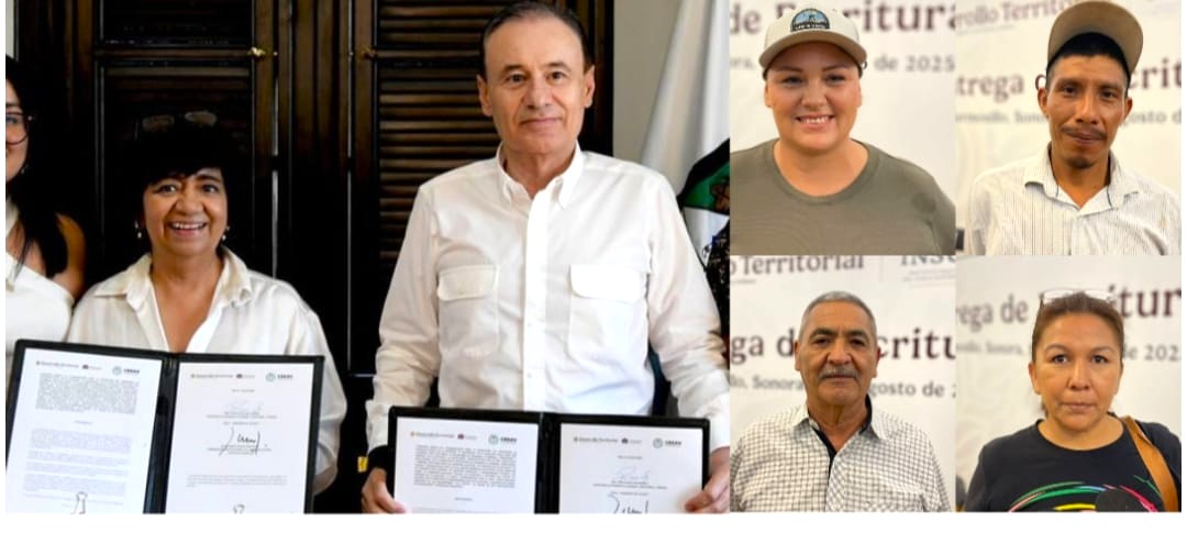 Familias hermosillenses agradecen a Gobernador Durazo por entrega de escrituras