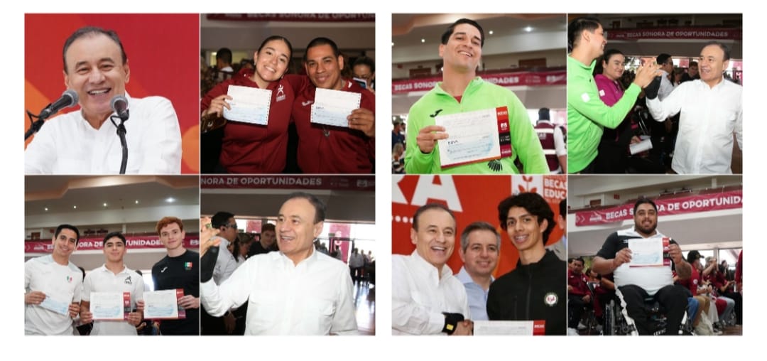 Gobernador Durazo beneficia a más de 600 jóvenes con estímulos académicos y deportivos