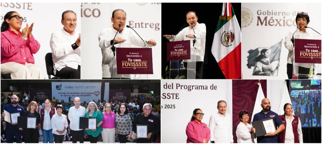 Gobernador Durazo y Sedatu garantizan certeza jurídica a familias con entrega de 300 escrituras del Fovissste