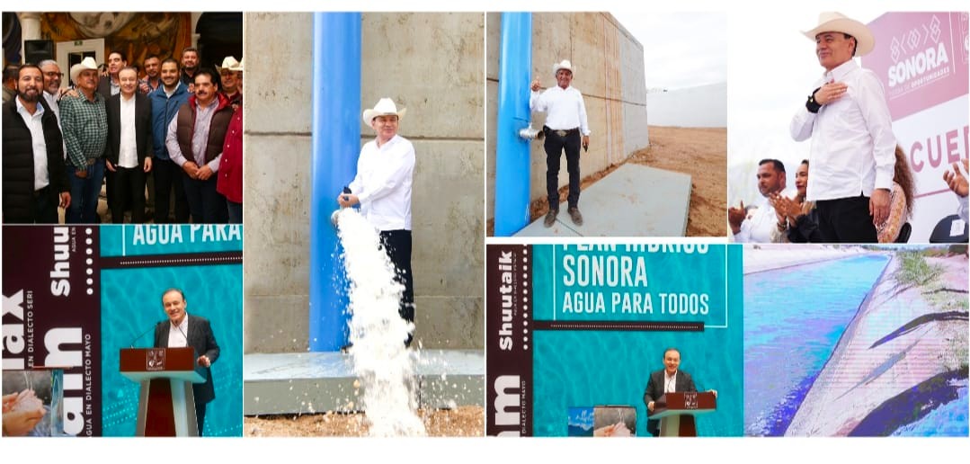 Gobernador Durazo garantiza agua en todo Sonora con más de mil obras hidráulicas del Plan Hídrico 
