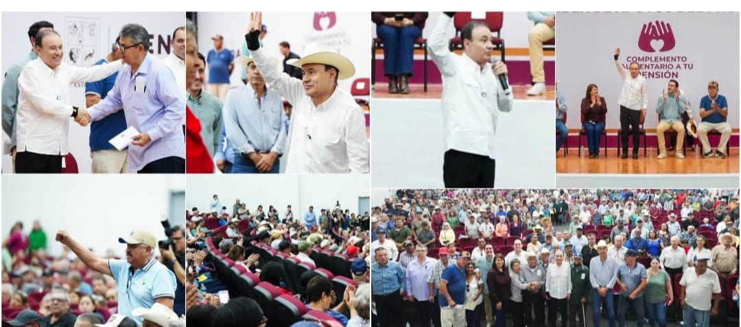 Respalda Gobernador Durazo a jubilados y pensionados del Ayuntamiento de Hermosillo con segunda entrega de apoyos económicos