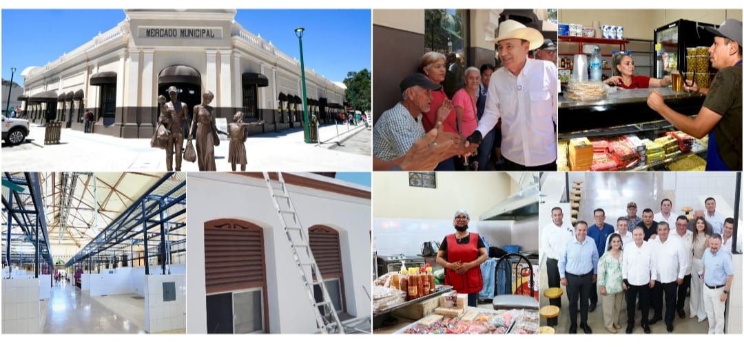 Gobernador Durazo rescata patrimonio sonorense con modernización de mercados municipales