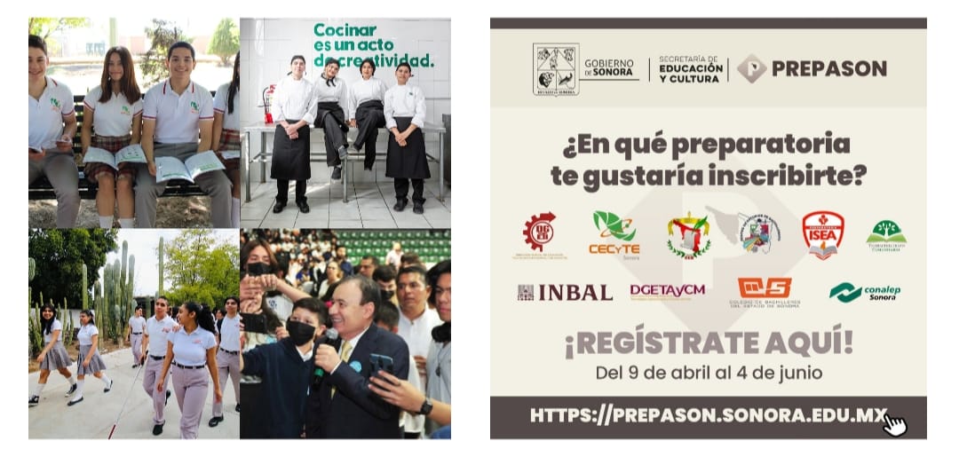 Arranca programa Prepason con más de 40 mil espacios disponibles para estudiantes en Sonora