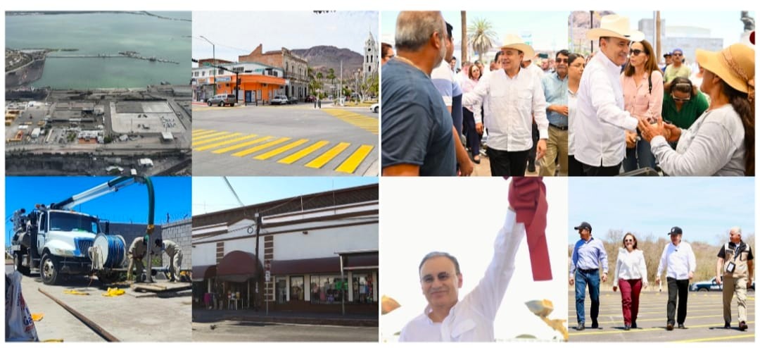 Gobernador Durazo proyecta a Guaymas como centro logístico del noroeste con modernización de vialidades, mercado municipal y obras hídricas