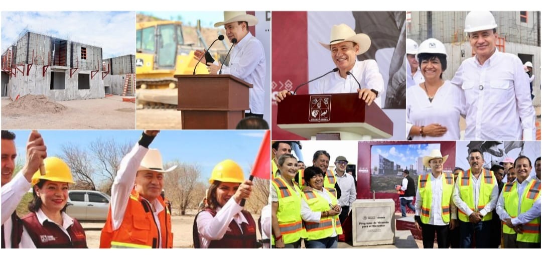 Gobernador Durazo cumple y avanza construcción de 12 mil viviendas para garantizar seguridad patrimonial a familias