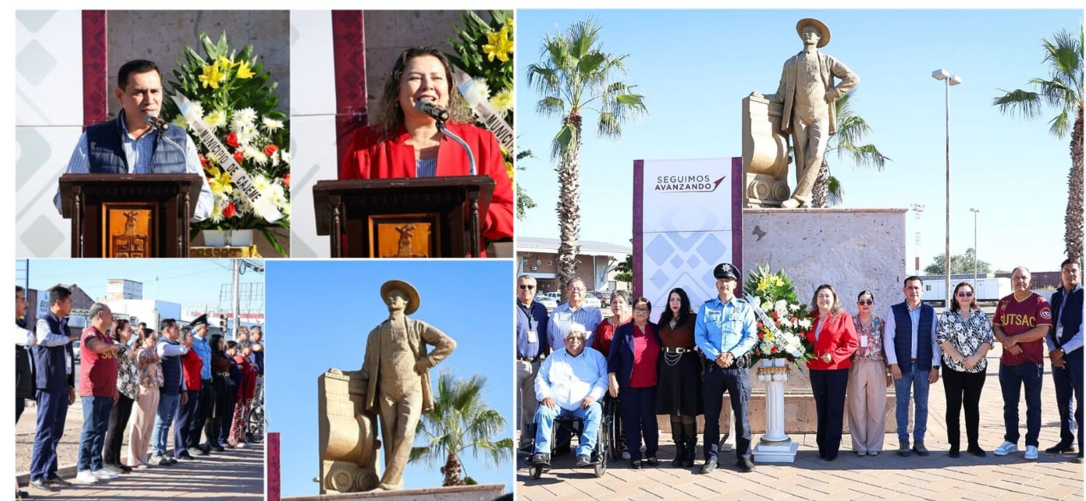 AYUNTAMIENTO RINDE HOMENAJE AL «HÉROE DE NACOZARI» EN EL 144 ANIVERSARIO DE SU NATALICIO