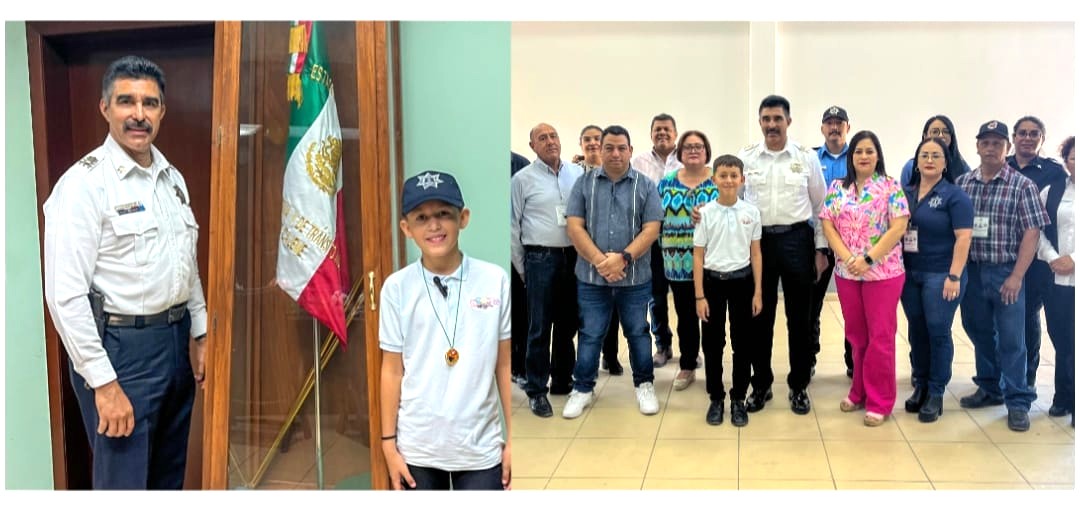 IKER FERNANDO, SECRETARIO INFANTIL DE LA SSPM EN CAJEME, REALIZA RECORRIDO POR LA COMANDANCIA