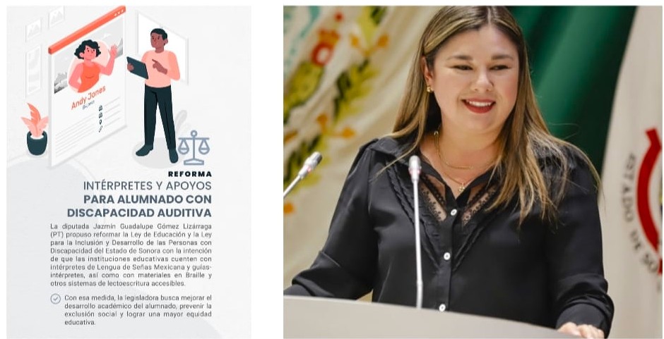 Propone diputada Jazmín Gómez garantizar intérpeteres para alumnado con discapacidad auditiva
